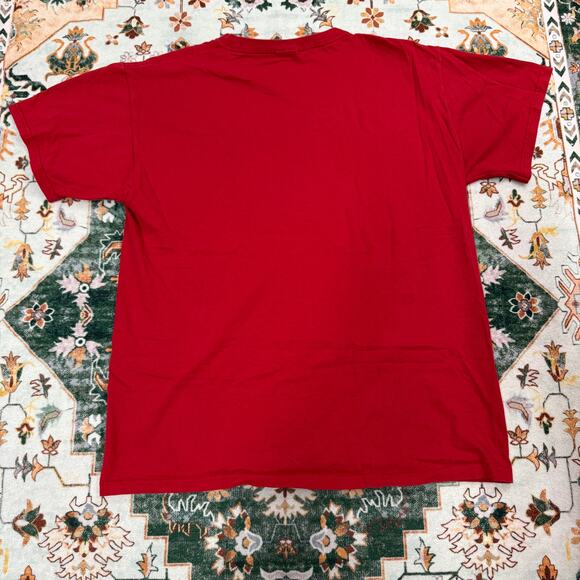 Vintage 2000s Y2K Fruit Of The Loom New Orleans Red T-Shirt Men's Size L - Picture 2 of 6